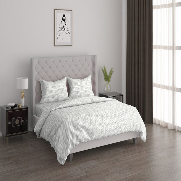 طقم غطاء لحاف قطن 3 قطع من كوتاج   160*200سم متعرج image number 0