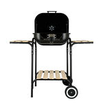 18" Square Trolly Grill In Black image number 2