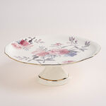 La Mesa beige porcelain 2 tiered cake stand image number 0
