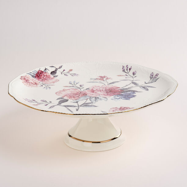 La Mesa beige porcelain 2 tiered cake stand image number 0