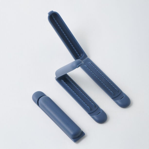 Alberto set of 9 bag clips blue large & small sizes, blue image number 2