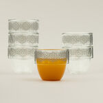 Dallaty glass coffee cup set 6pcs image number 0