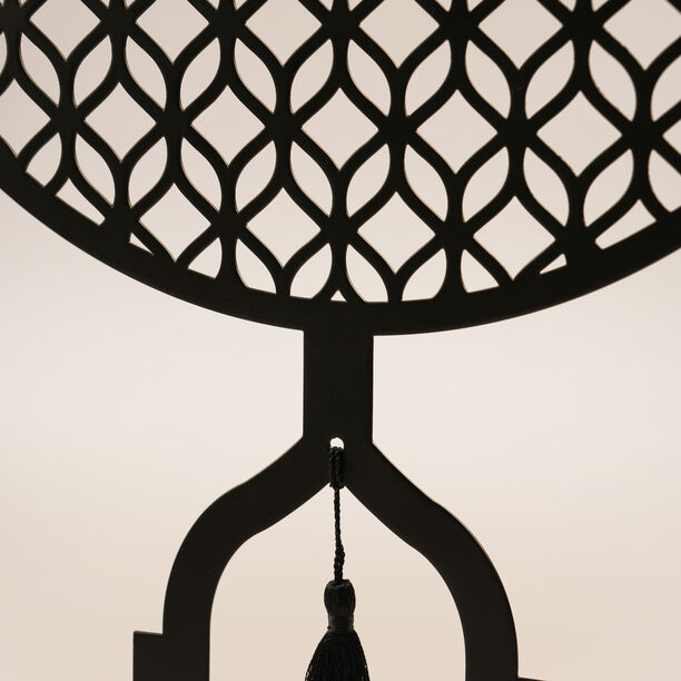 هومز ديكور رمضاني معدني بتصميم هلال، أسود 33*8*28سم image number 1