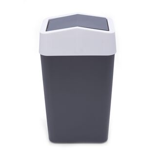 Waste Bin With Swing Lid Grey 9L