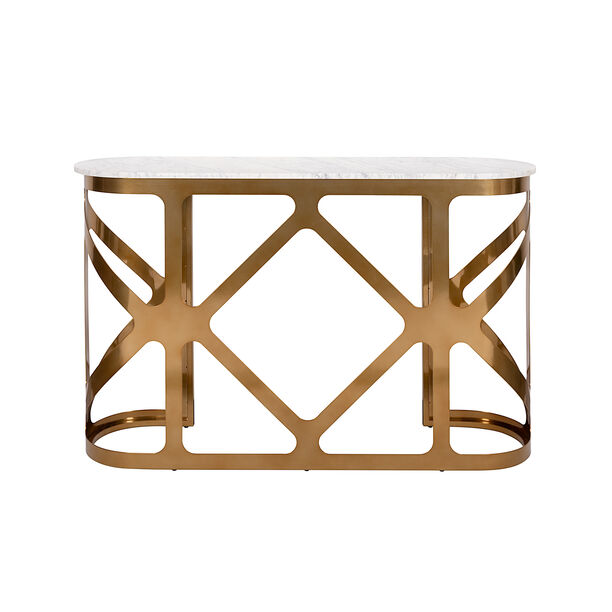 Diamond Link Fretwork Console Table 145*40.9*91.5 cm image number 1