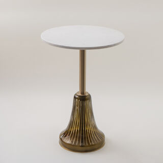 Homez marble side table 46*55cm, olive green
