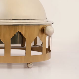 لا ميسا حافظة طعام معدن 35*29*27سم، فضي لا ميسا حافظة طعام معدن 35*29*27سم، فضي