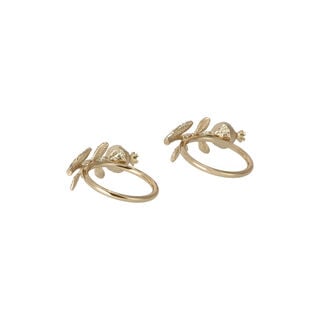 La Mesa Napkin Ring 2 Pieces Set Alloy Gold 