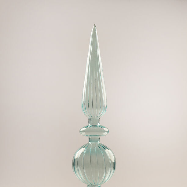 هومز قطعة ديكور رمضانية من الزجاج، أزرق 8.5*8.5*39سم image number 2