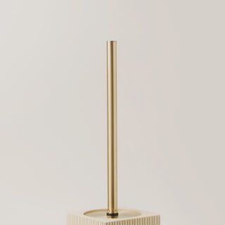 Homez sandstone toilet brush holder, beige 9.6*9.6*42cm