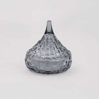 دلتي تمرية زجاج 12.7*12.8سم، رمادي