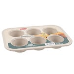 Alberto Beige 6 Cup Large Muffin Pan 36.7*25.2*4 Cm image number 3