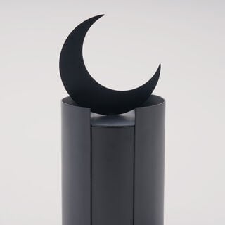 Homez Qamar Collection Candle Holder, Black, 8*8*17 Cm