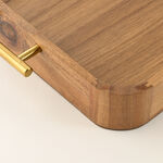 Dallaty Wooden Serving Tray 42.5*27.5*5Cm image number 2