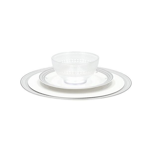 La Mesa white porcelain 16 pc dinner set image number 2
