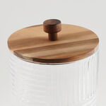 La Mesa Glass Beverage Dispenser With Wooden Base 18.2*40Cm image number 5