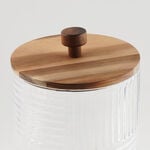 La Mesa Glass Beverage Dispenser With Wooden Base 18.2*40Cm image number 5