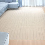Cottage hand woven beige rug 190*290cm image number 0