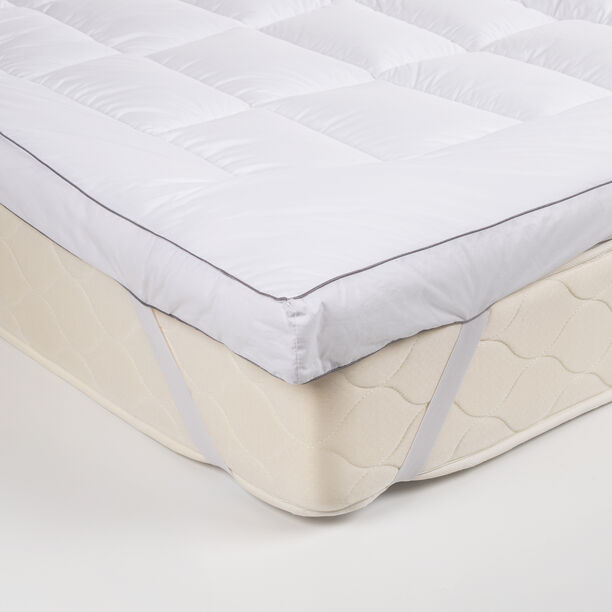 Cottage plush mattress topper with a down proof finish 160*200*10cm image number 0