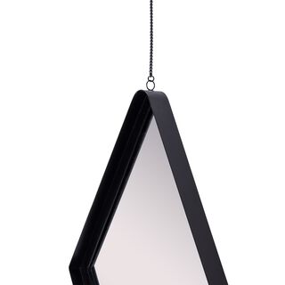 Iron Wall Mirror Special Shape, Black Powder Black 