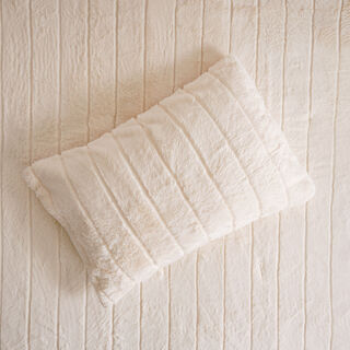Carved faux fur queen comforter set 220*240 cm+ 50*75 cm