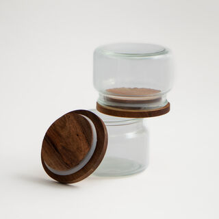 8 Pcs spices set with acacia wood stand