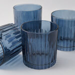 La Mesa Glass Tumbler Set 4Pcs 300Ml, Blue image number 0