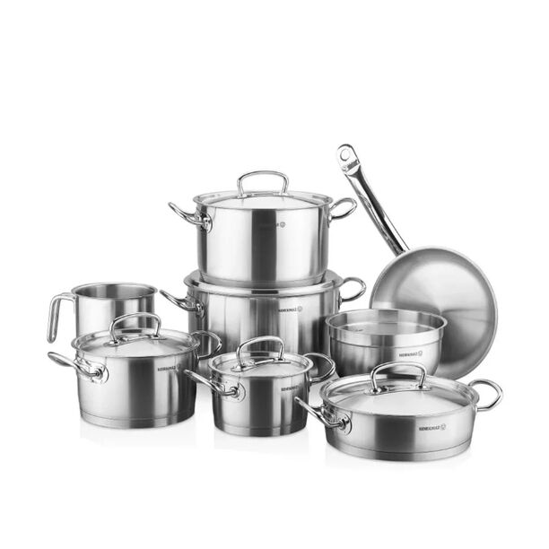 Korkmaz 13 pcs stainless steel cookware set image number 0