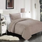 3 Pcs Velvet Bedspread King Size image number 1