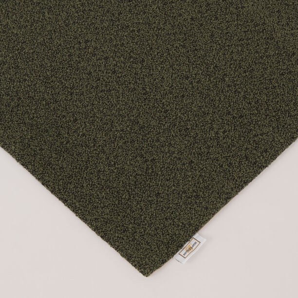 بوتيك بلانش غطاء وسادة بدون حشوة بتصميم بولي بوكليه 45*45سم، أخضر image number 1