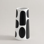 Homez black memphis ceramic vase 15*12.5*30.5cm image number 0