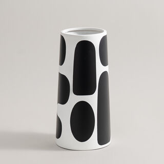 Homez black memphis ceramic vase 15*12.5*30.5cm