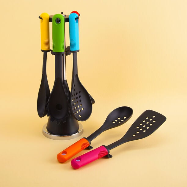 Alberto Utensil Set 6 Pieces With Stand image number 0