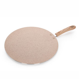 Alberto Non Stick Forged Aluminum Tawa Pan Cream Color