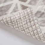 كوتاج طقم لحاف سرير ميكروفايبر 6 قطع سوبر كينج بطبعة شيفرون، رمادي 250*260سم image number 2