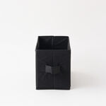 Homez Clothes Organizer Storage Box Polyester, Black 34*27*22Cm image number 1