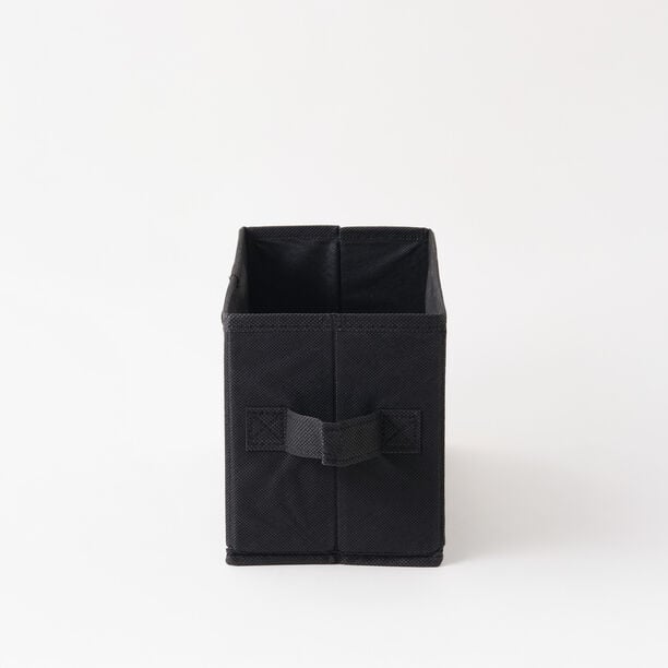 Homez Clothes Organizer Storage Box Polyester, Black 34*27*22Cm image number 1