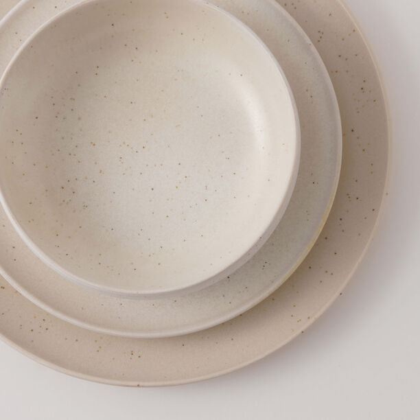 لا ميسا طقم سفرة فخار 12 قطعة، كريمي image number 2