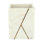 Trash Can Marble White image number 1