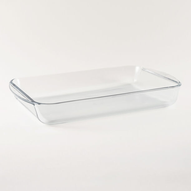 Pyrex Clear Rectangular Glass Oven Tray, 3.7L, 40 Cm image number 0