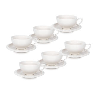 English Tea Cups Set White 250 Ml