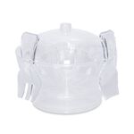 Acrylic Serving Bowl With Vented Ice Chamber image number 1