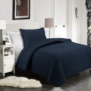 2 Pieces Cotton Embroidered Twin Bed Set