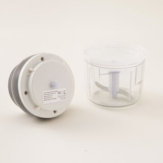 Alberto stainless steel mini electric garlic chopper 2.9*2.9*12.7cm, black