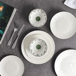 La Mesa white porcelain 18 pc dinner set image number 7