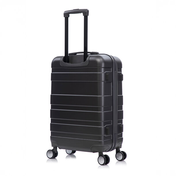 Travel Vision Abs Wheeled Suitcase, Dark Grey, 24 Inch, 44*25.5*66.5 Cm image number 4