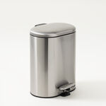 Cottage 5L stainless steel rectangleoval trash bin soft close, silver image number 0