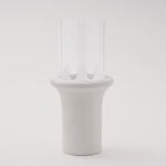 تشكيلة قرطبة هومز حامل شموع أركا، أبيض، 14.5*14.5*28.5 سم image number 0