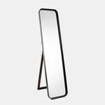 "Homez mdf wooden floor mirror, black, 40*165 cm image number 0