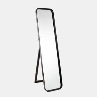 "Homez mdf wooden floor mirror, black, 40*165 cm